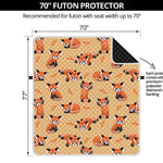 Cute Red Panda And Bamboo Pattern Print Futon Protector