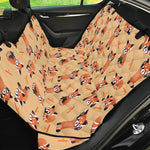 Cute Red Panda And Bamboo Pattern Print Pet Car Back Seat Cover