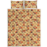 Cute Red Panda And Bamboo Pattern Print Quilt Bed Set