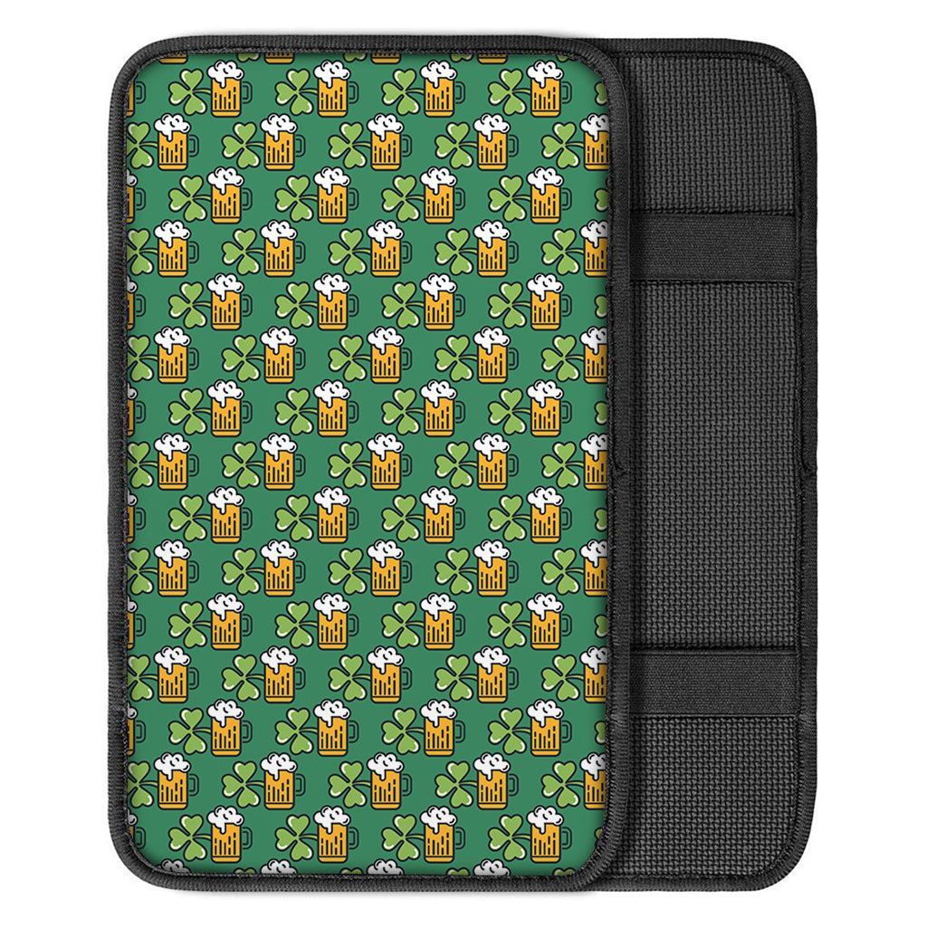 Cute Saint Patrick's Day Pattern Print Car Center Console Cover