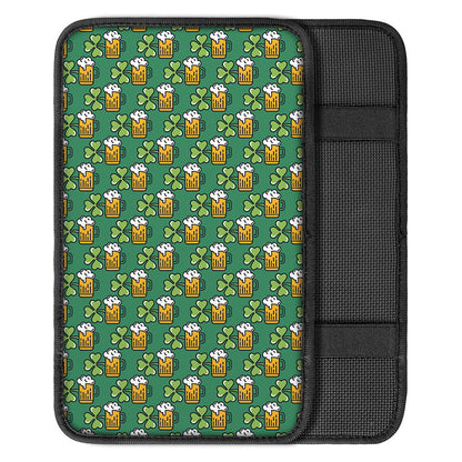 Cute Saint Patrick's Day Pattern Print Car Center Console Cover