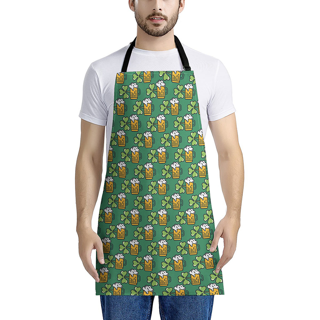 Cute Saint Patrick's Day Pattern Print Apron
