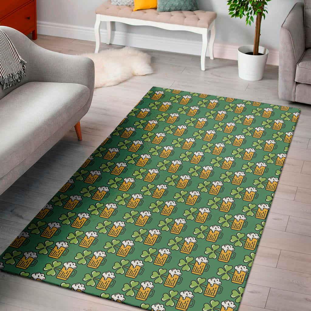 Cute Saint Patrick's Day Pattern Print Area Rug