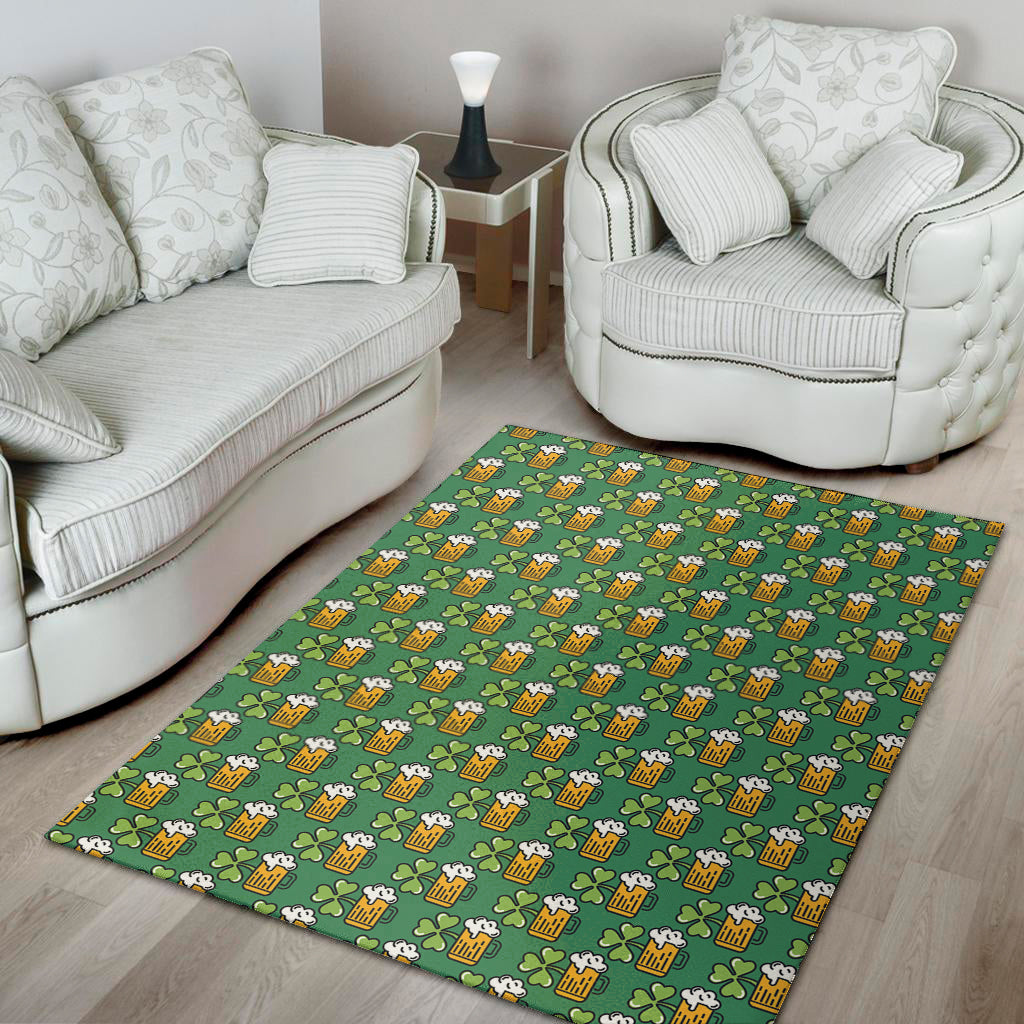 Cute Saint Patrick's Day Pattern Print Area Rug