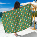 Cute Saint Patrick's Day Pattern Print Beach Sarong Wrap