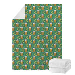 Cute Saint Patrick's Day Pattern Print Blanket