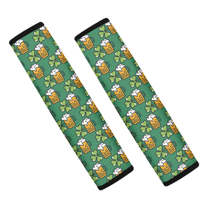 Cute Saint Patrick's Day Pattern Print Car Seat Belt Covers