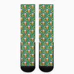 Cute Saint Patrick's Day Pattern Print Crew Socks