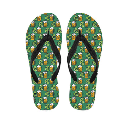 Cute Saint Patrick's Day Pattern Print Flip Flops