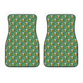 Cute Saint Patrick's Day Pattern Print Front Car Floor Mats