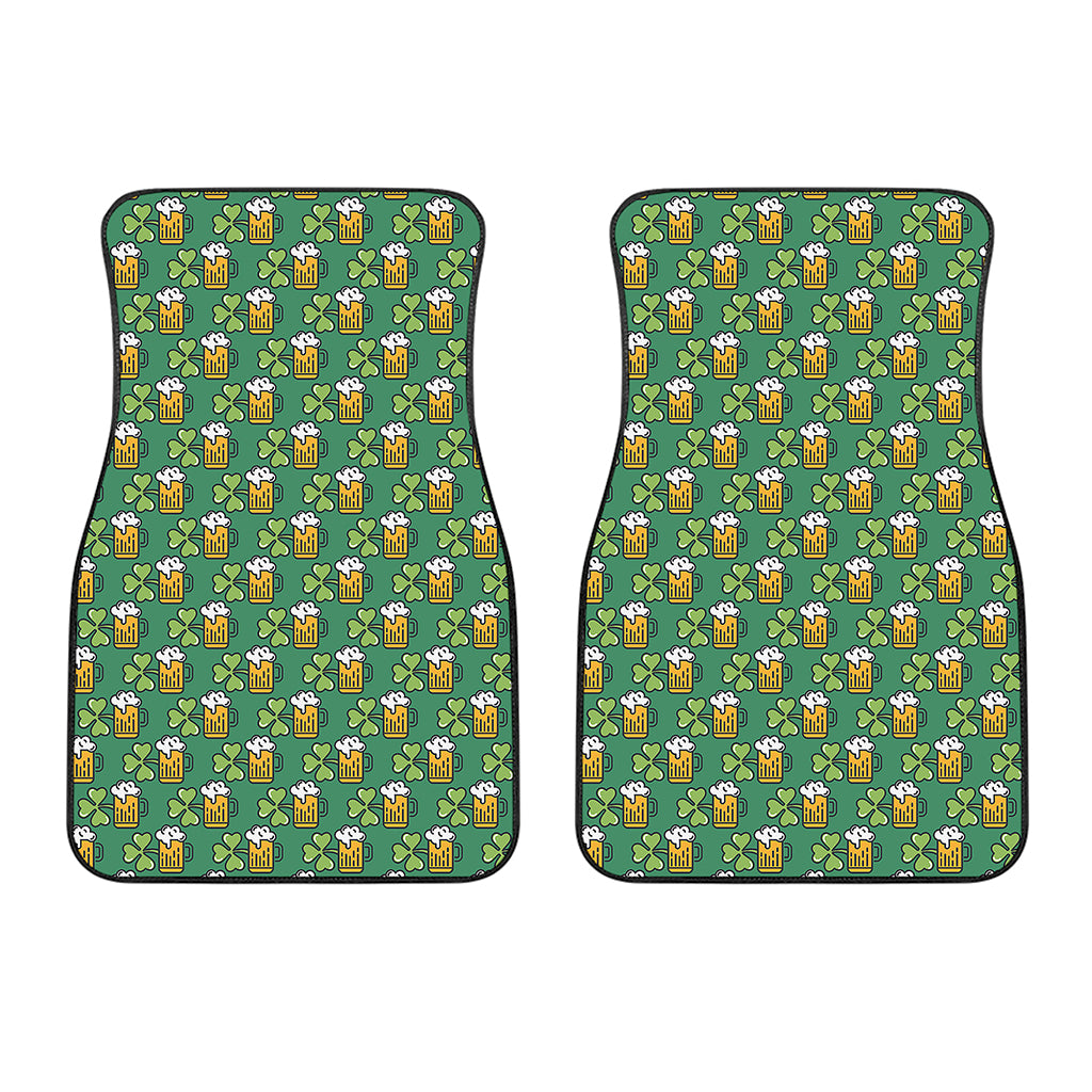 Cute Saint Patrick's Day Pattern Print Front Car Floor Mats