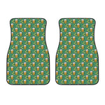 Cute Saint Patrick's Day Pattern Print Front Car Floor Mats