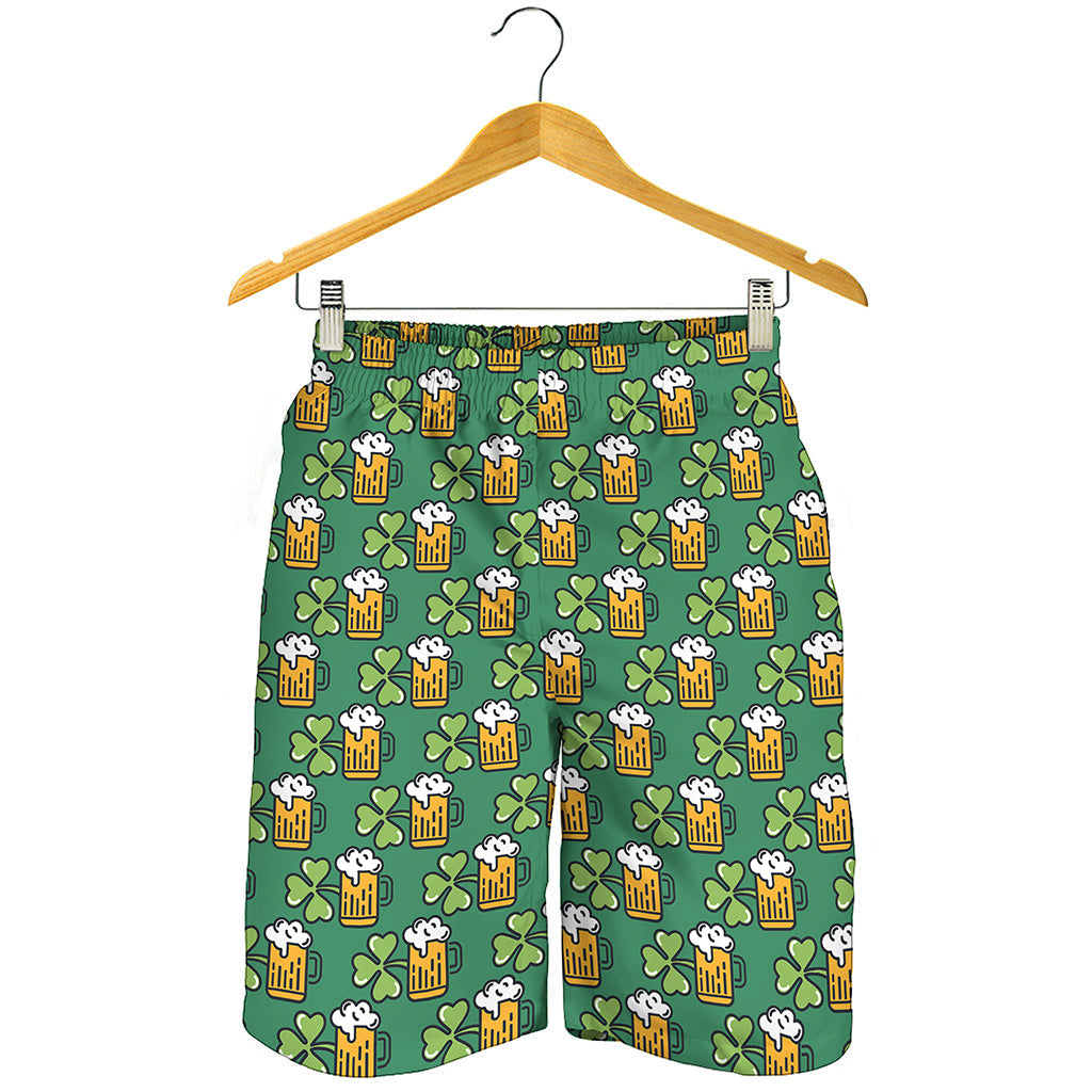 Cute Saint Patrick's Day Pattern Print Men's Shorts