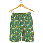 Cute Saint Patrick's Day Pattern Print Men's Shorts