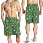 Cute Saint Patrick's Day Pattern Print Men's Shorts