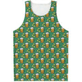 Cute Saint Patrick's Day Pattern Print Men's Tank Top
