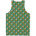 Cute Saint Patrick's Day Pattern Print Men's Tank Top