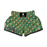 Cute Saint Patrick's Day Pattern Print Muay Thai Boxing Shorts