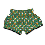 Cute Saint Patrick's Day Pattern Print Muay Thai Boxing Shorts