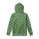 Cute Saint Patrick's Day Pattern Print Pullover Hoodie