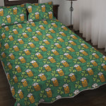 Cute Saint Patrick's Day Pattern Print Quilt Bed Set