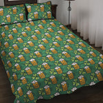 Cute Saint Patrick's Day Pattern Print Quilt Bed Set