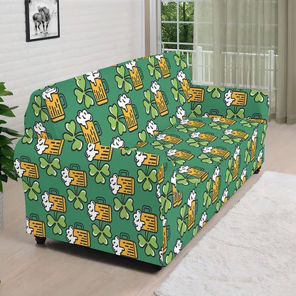 Cute Saint Patrick's Day Pattern Print Sofa Cover