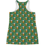 Cute Saint Patrick's Day Pattern Print Women's Racerback Tank Top