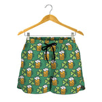 Cute Saint Patrick's Day Pattern Print Women's Shorts