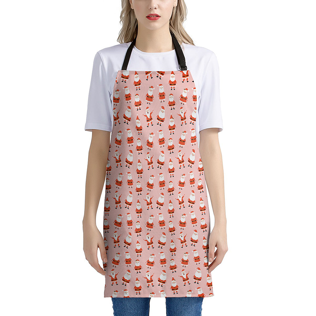 Cute Santa Claus Pattern Print Apron