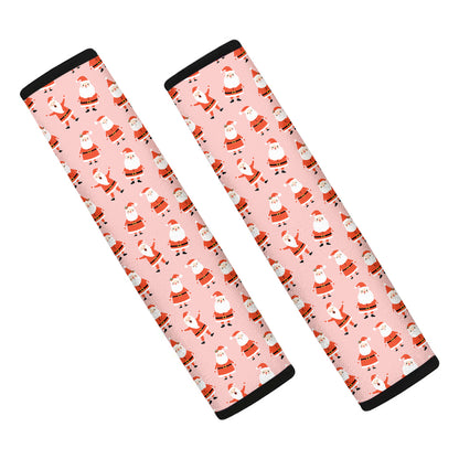 Cute Santa Claus Pattern Print Car Seat Belt Covers