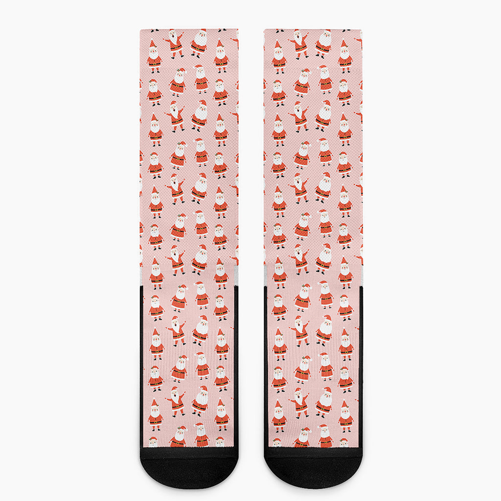 Cute Santa Claus Pattern Print Crew Socks