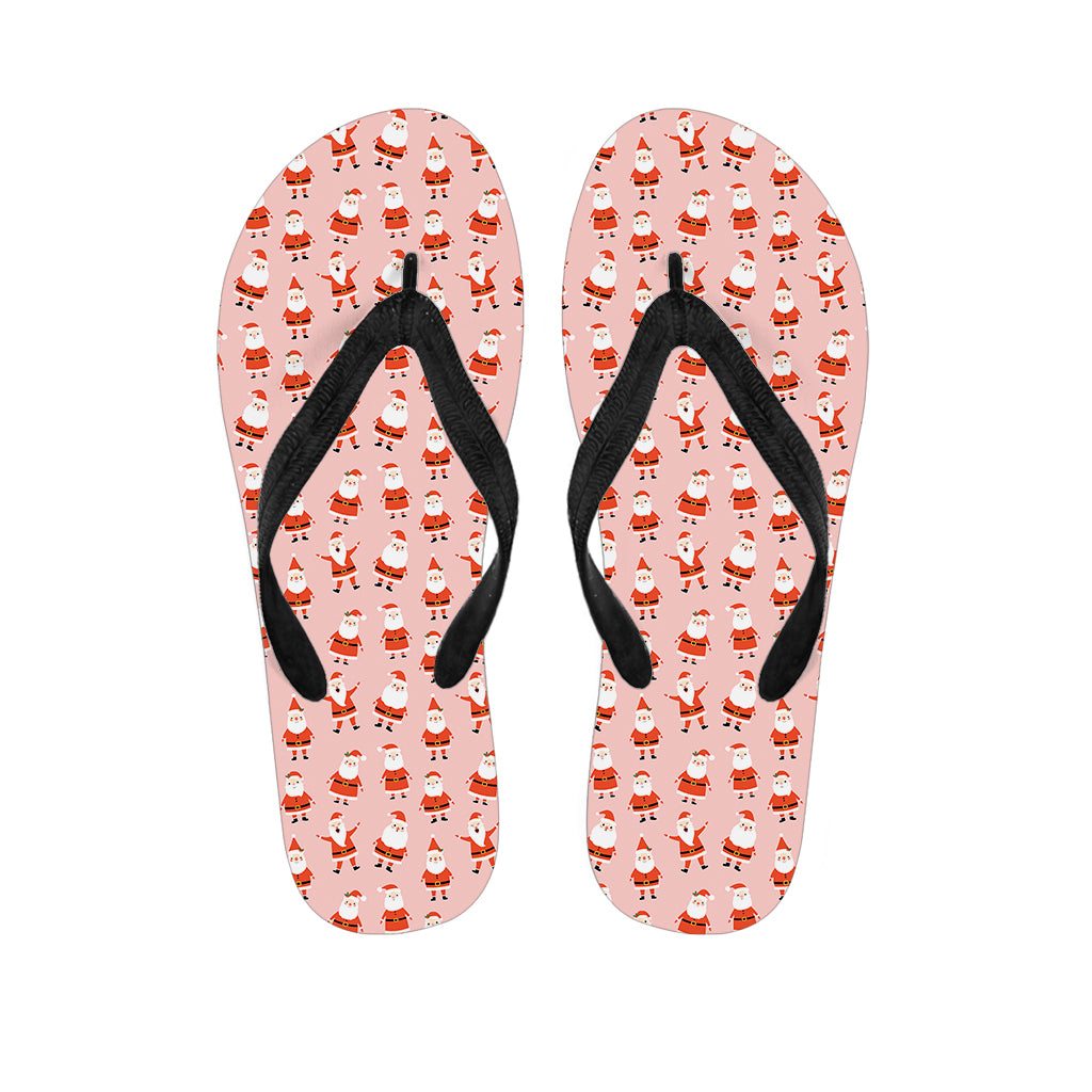 Cute Santa Claus Pattern Print Flip Flops
