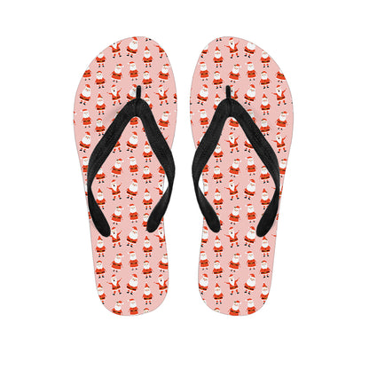 Cute Santa Claus Pattern Print Flip Flops