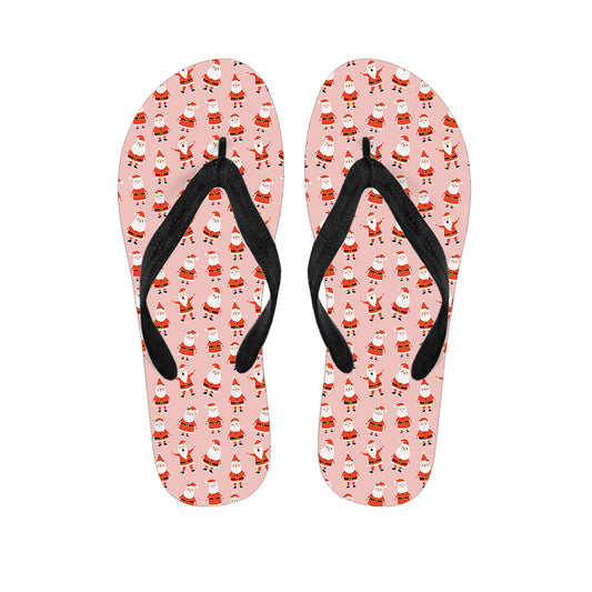 Cute Santa Claus Pattern Print Flip Flops