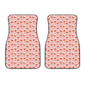 Cute Santa Claus Pattern Print Front Car Floor Mats