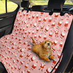 Cute Santa Claus Pattern Print Pet Car Back Seat Cover