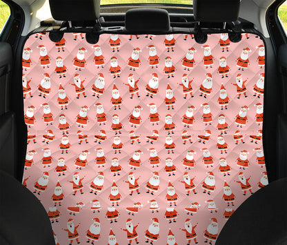 Cute Santa Claus Pattern Print Pet Car Back Seat Cover