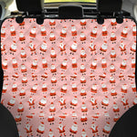 Cute Santa Claus Pattern Print Pet Car Back Seat Cover