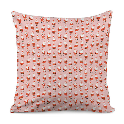Cute Santa Claus Pattern Print Pillow Cover