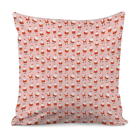 Cute Santa Claus Pattern Print Pillow Cover