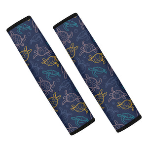 Cute Sea Turtle Pattern Print Car Seat Belt Covers