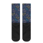 Cute Sea Turtle Pattern Print Crew Socks