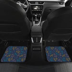 Cute Sea Turtle Pattern Print Front and Back Car Floor Mats