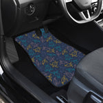 Cute Sea Turtle Pattern Print Front and Back Car Floor Mats