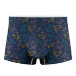 Cute Sea Turtle Pattern Print Men's Boxer Briefs