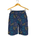 Cute Sea Turtle Pattern Print Men's Shorts