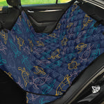 Cute Sea Turtle Pattern Print Pet Car Back Seat Cover