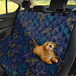 Cute Sea Turtle Pattern Print Pet Car Back Seat Cover