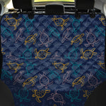 Cute Sea Turtle Pattern Print Pet Car Back Seat Cover